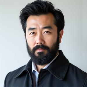 手入れの行き届いたクラシックなフルビアードを持つ男性。