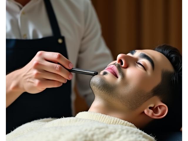 職人による伝統シェービング